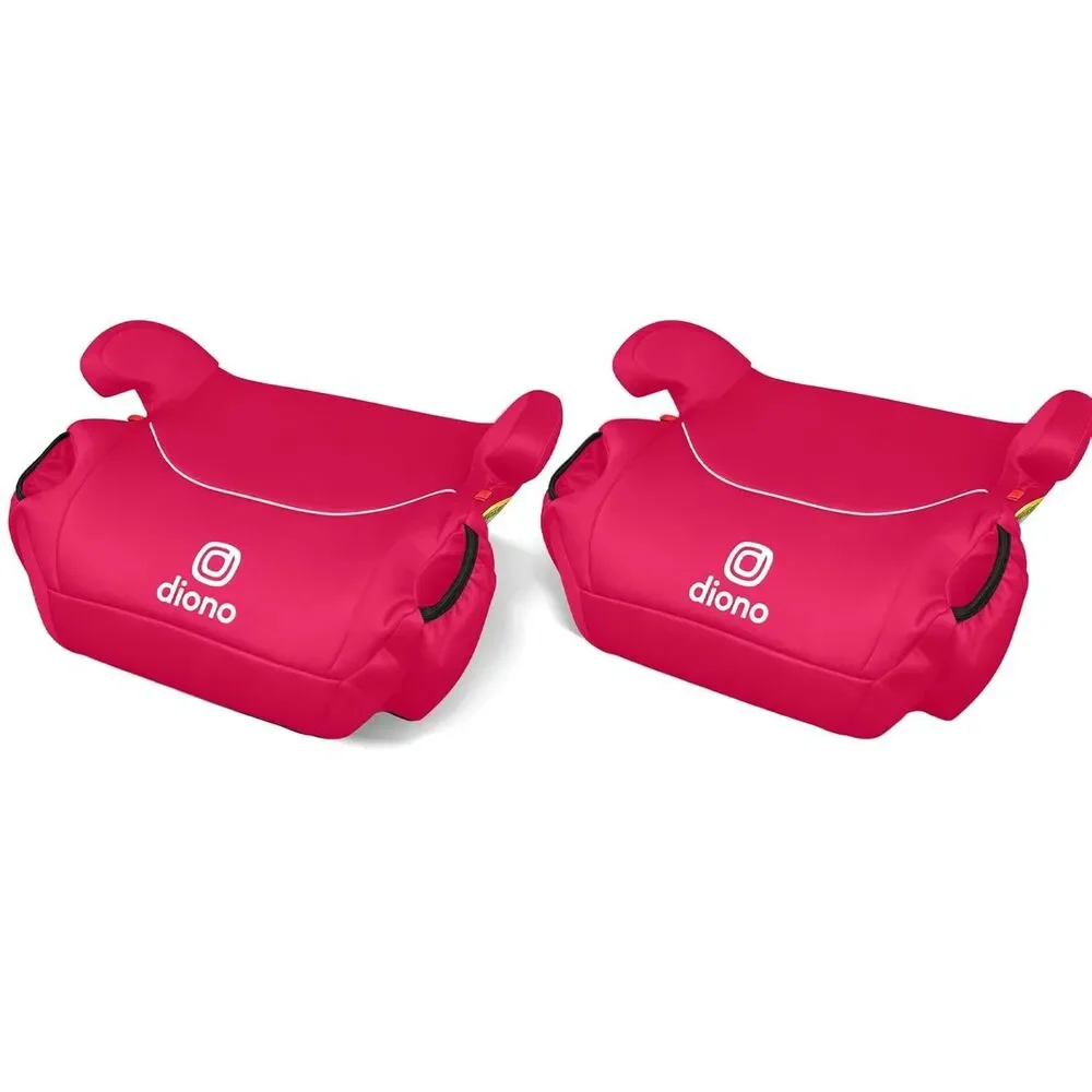 Diono Solana Backless Booster Car Seats 2 Pack Pink Cotton Candy